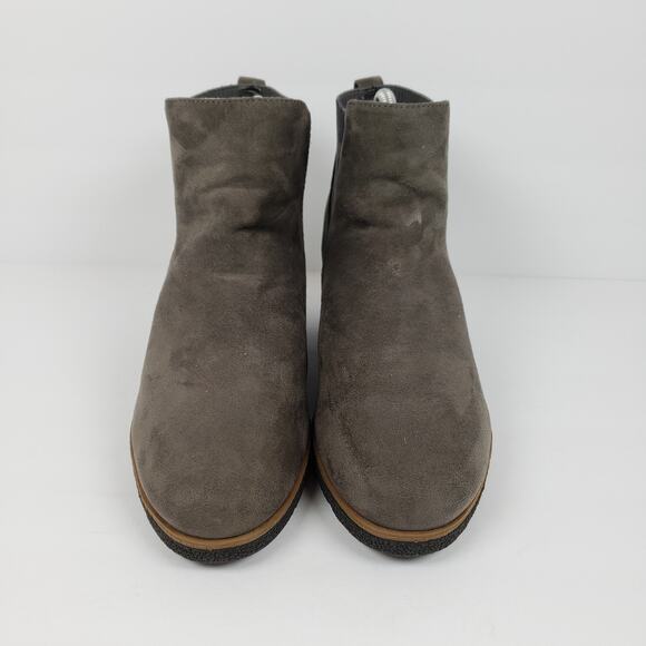 Dr Scholls Lean In Womens Size 8.5 Steel Gray Slip On Wedge Chelsea Bootie Shoes - Picture 5 of 13
